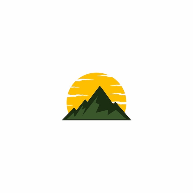 Mountain logo design, mountain view logo