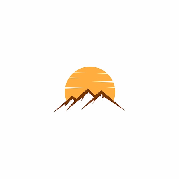 mountain logo design, mountain view logo