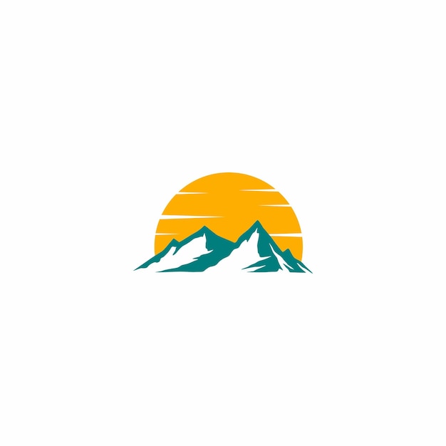 mountain logo design, mountain view logo