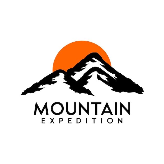 Mountain logo design template