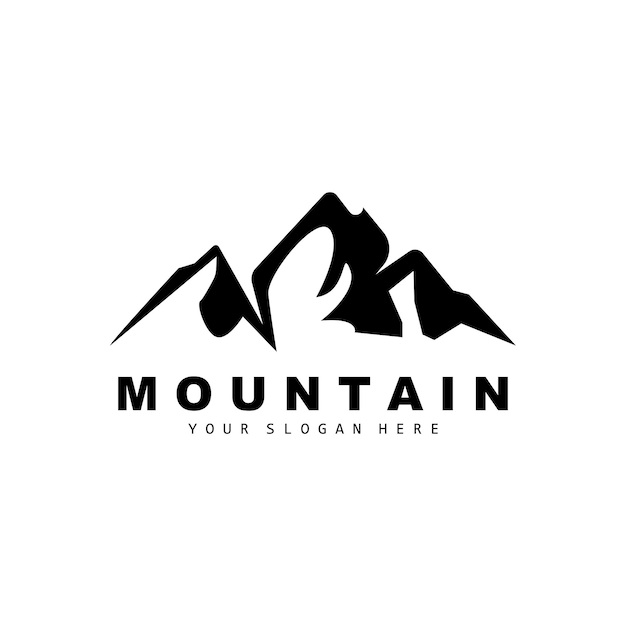 Mountain Logo Design Vector Place For Nature Lovers Hiker