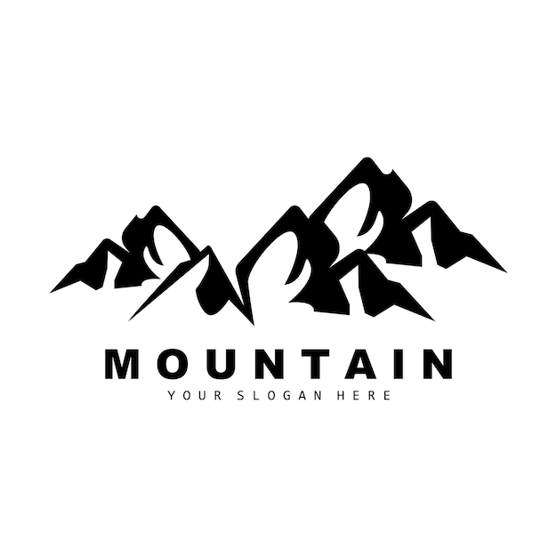 Mountain Logo Design Vector Place For Nature Lovers Hiker