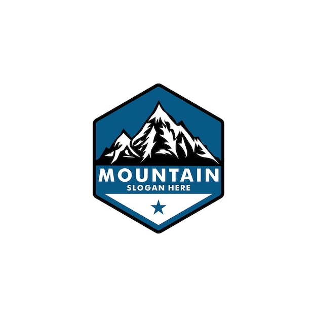 Mountain logo design vector template