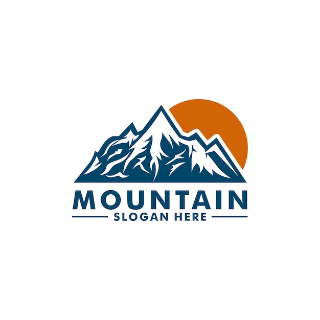 Mountain logo design vector template