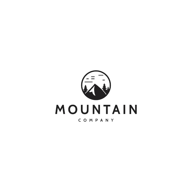 Logo design della montagna