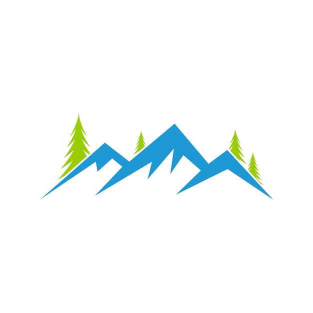 Mountain logo icon design template vector