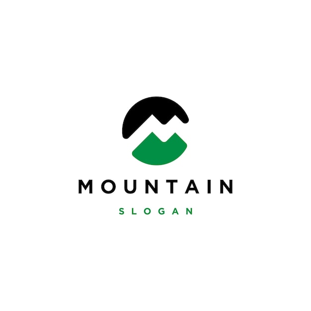 Mountain logo icon design template