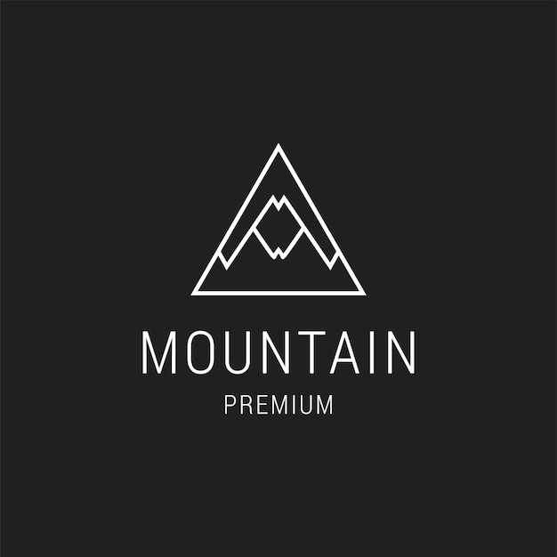 Vector mountain logo icon design template