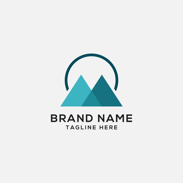 Mountain logo icon design template