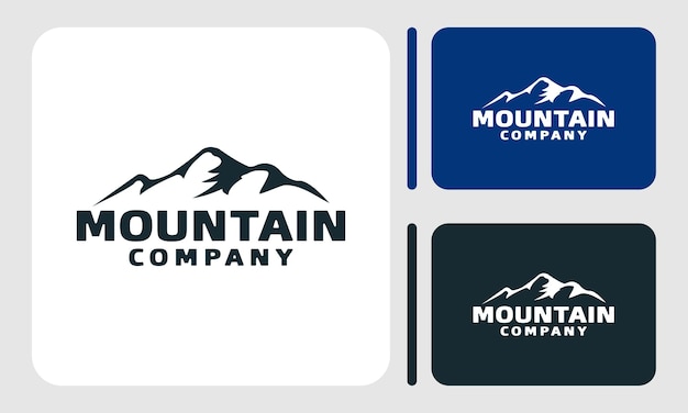 Logo della montagna, modello di progettazione del logo della montagna