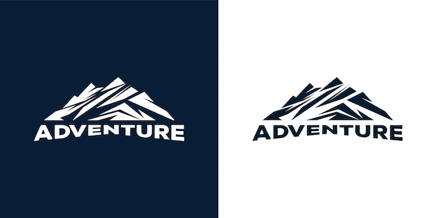 Vector mountain logo ontwerp