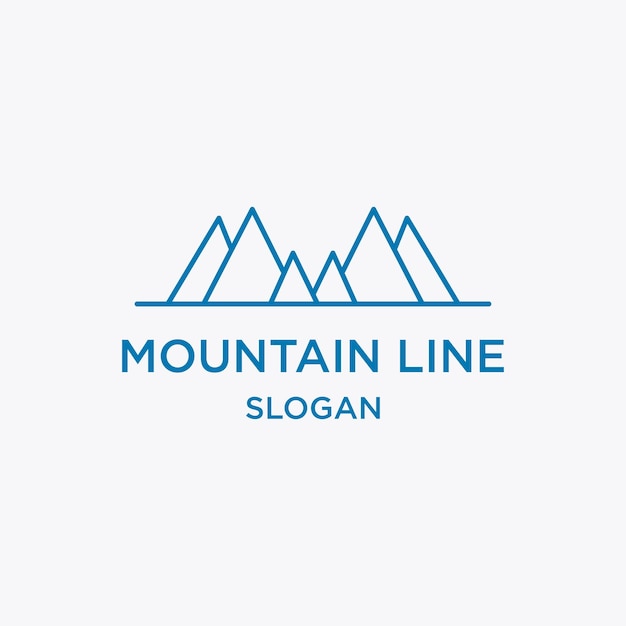 Mountain logo template vector illustration design