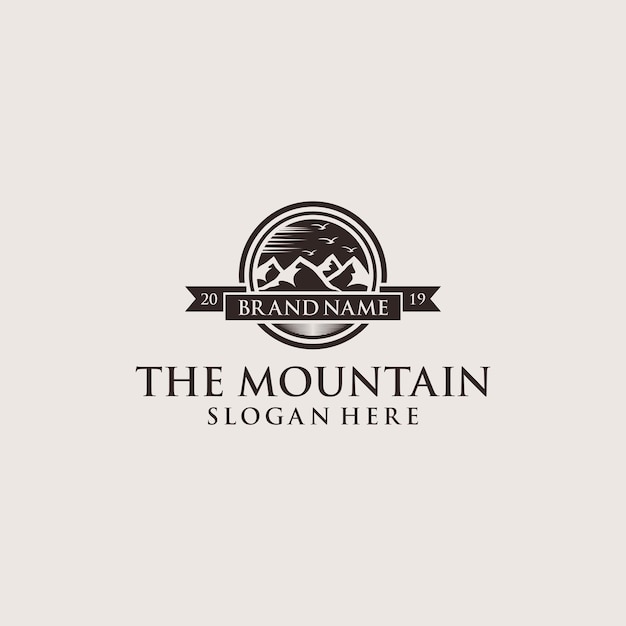 Mountain Logo Template Vector Illustration