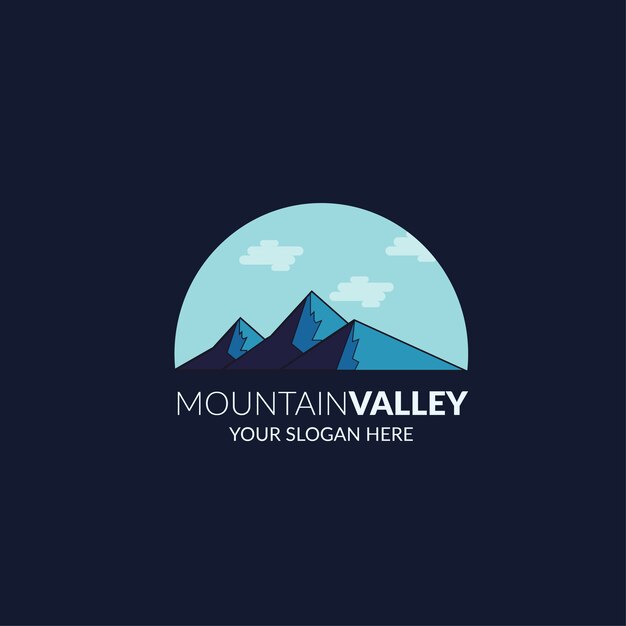 Mountain logo template