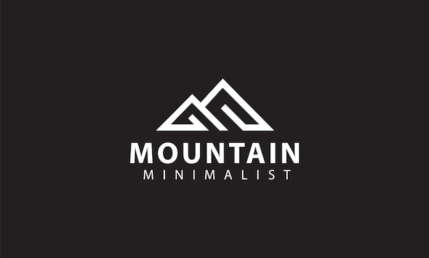 Vector mountain logo template