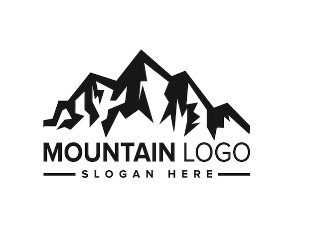 Mountain logo vector badge compilation