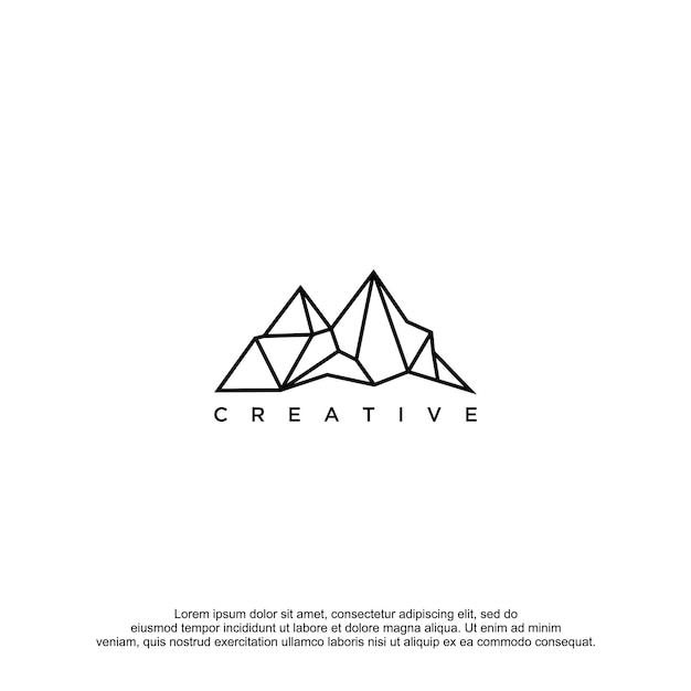 mountain logo vector design templat