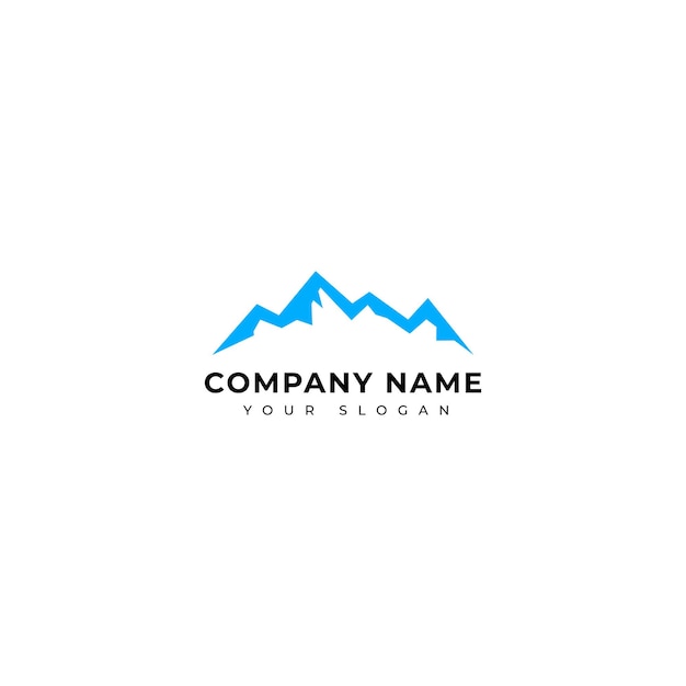 Mountain logo vector design template wealth management logo