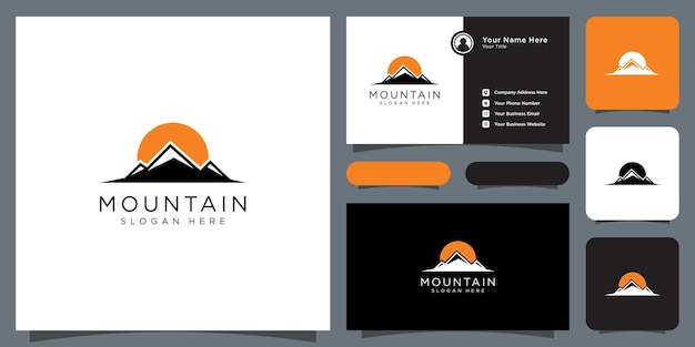 Mountain logo vector design template