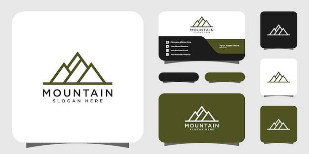 Mountain logo vector design template