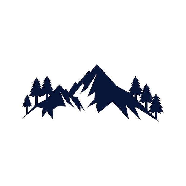 Mountain logo vector design templates simple and modern