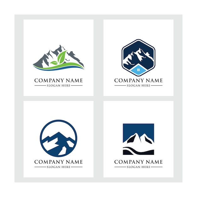 Mountain logo vector template