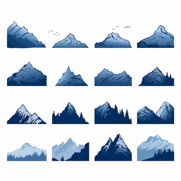 mountain logo vector