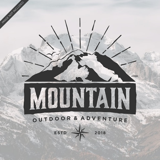 Mountain logo vintage