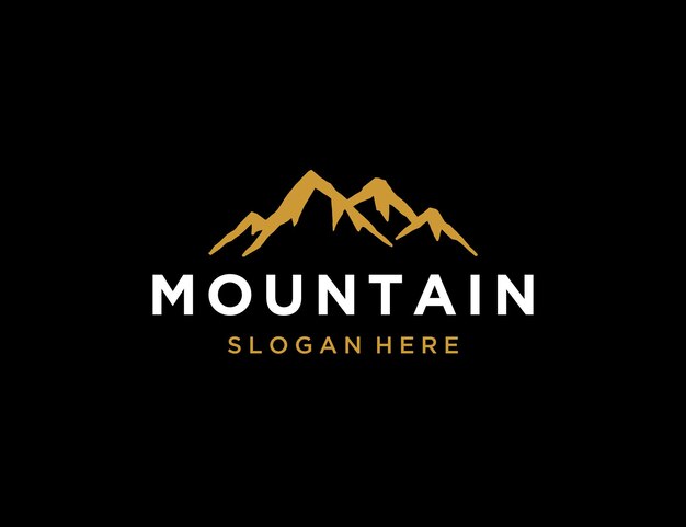 Mountain-logo voor outdoor-avonturenbedrijf