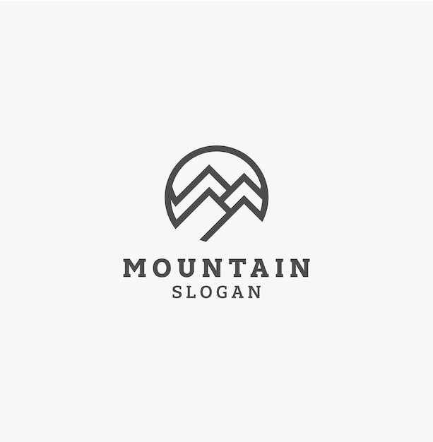 Vettore mountain logo