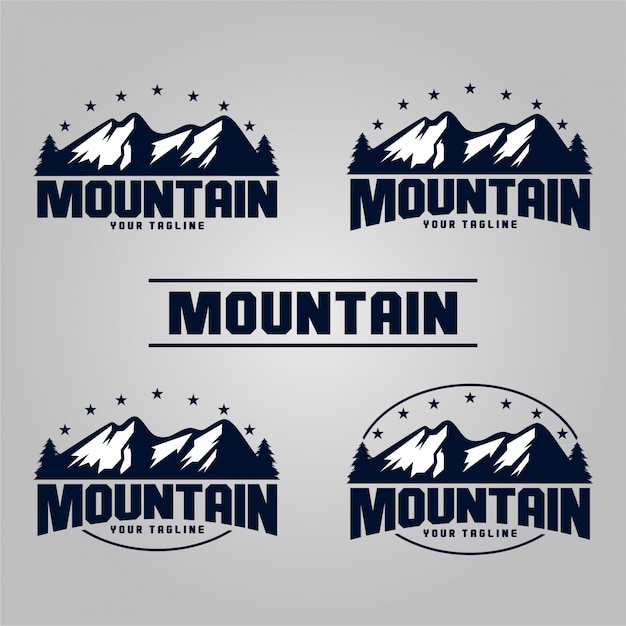 Vector mountain logos