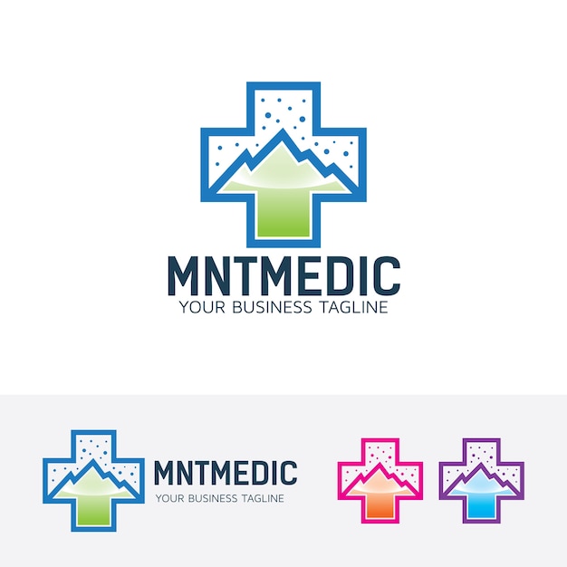 Mountain medic logo template