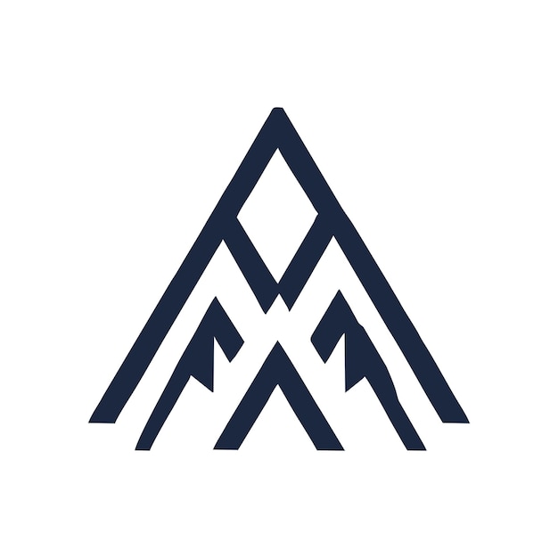 Mountain monogram logo 7