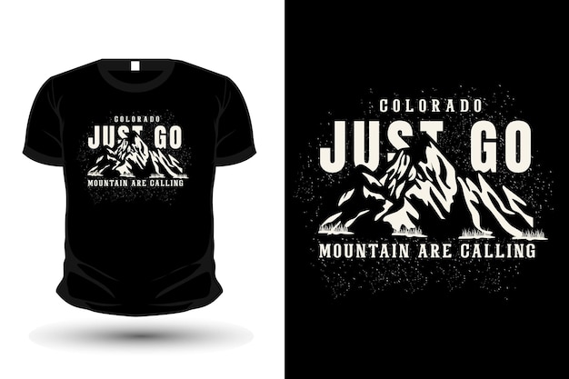 Mountain noemt typografie t-shirtontwerp