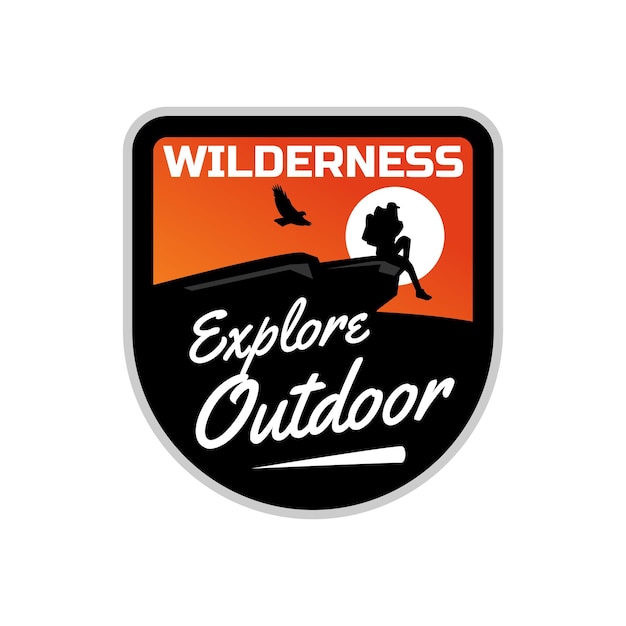 Mountain outdoor adventures logo