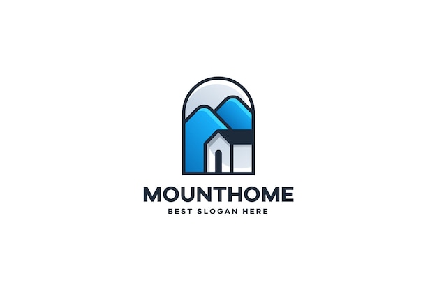 Mountain resort logo