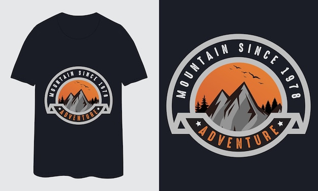 Mountain Sinds 1978 Adventure T-shirt ontwerp