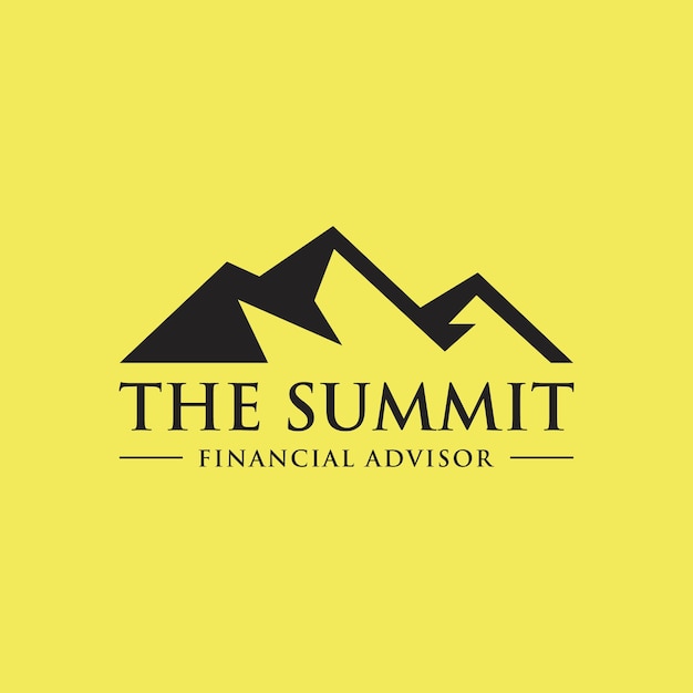 Mountain Summit Theme Symbol design