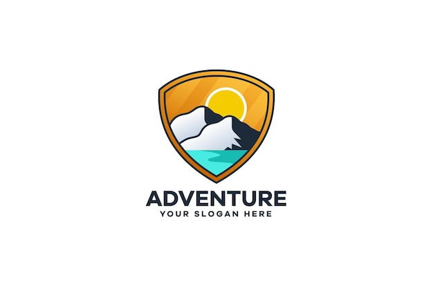 Mountain Sunset and Guard Logo