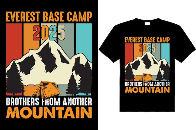 mountain t-shirt design 2025