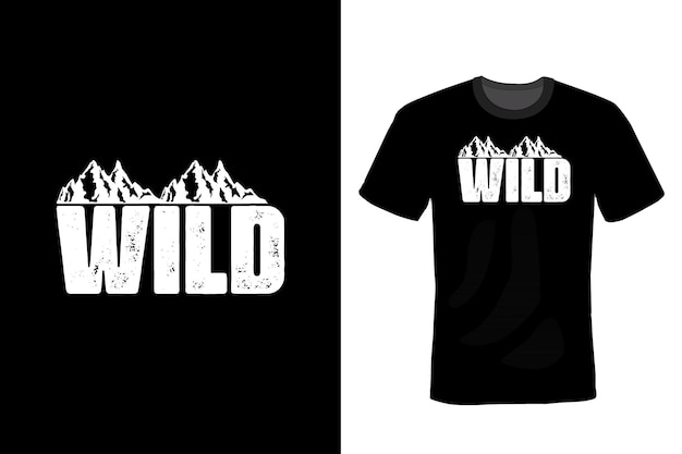 Mountain T shirt design typography vintage