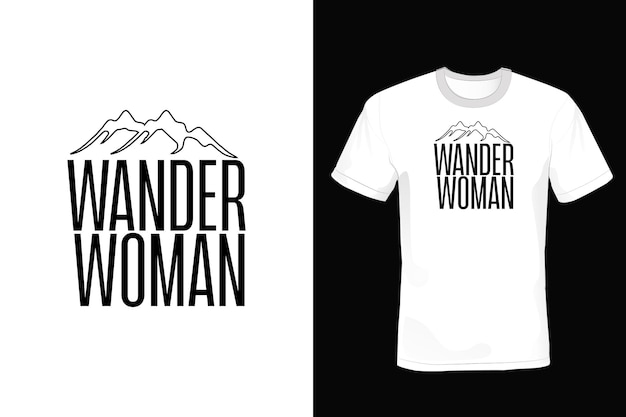 Vettore mountain t shirt design tipografia vintage