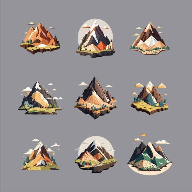 Mountain terrain vector