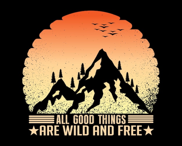 Mountain TShirt Design