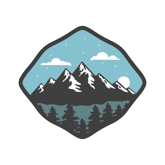 mountain vector illustration