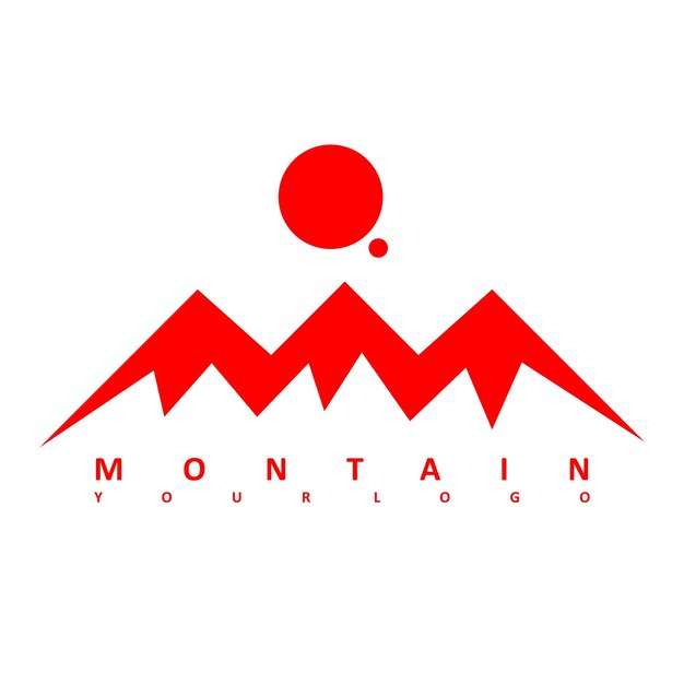 Mountain vector logo design