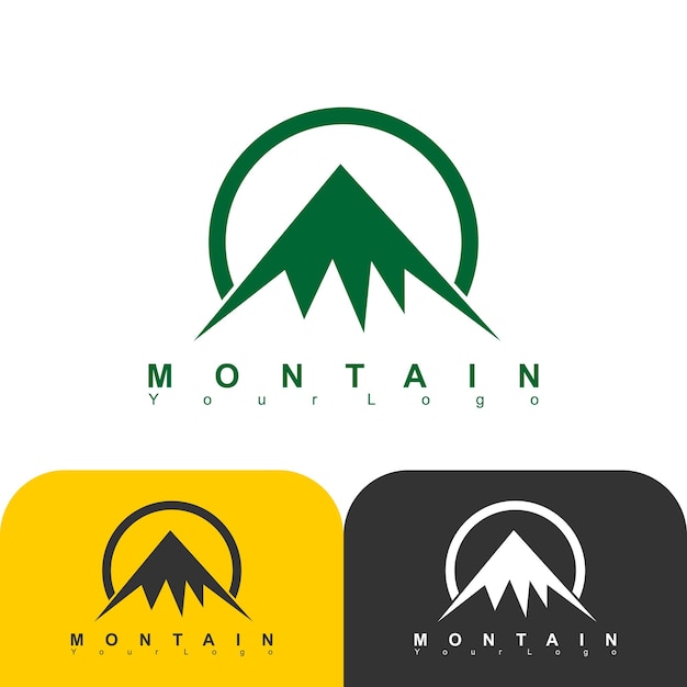 Mountain vector logo design