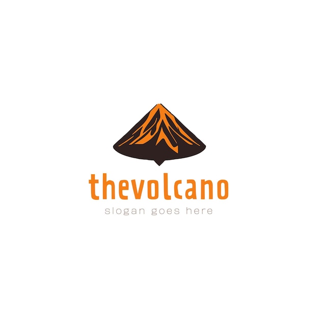 Vettore di montagna logo design