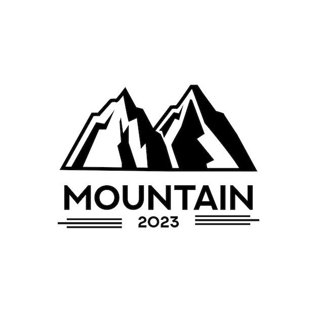 Vector mountain vector logo template