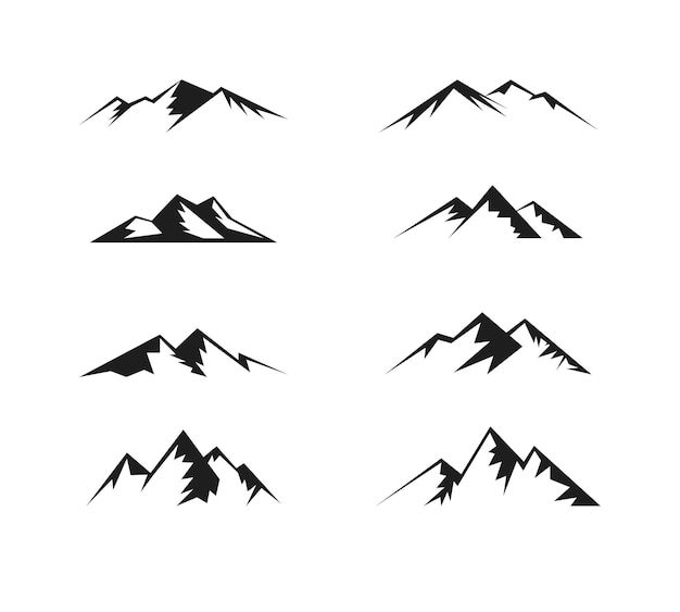 Mountain vector set